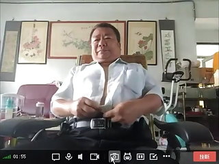 お父さん Cute chinese daddy on webcam